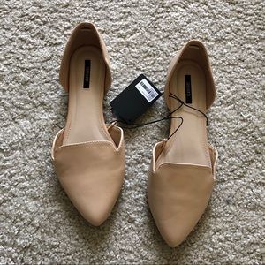 NWT peach d’orsay flats